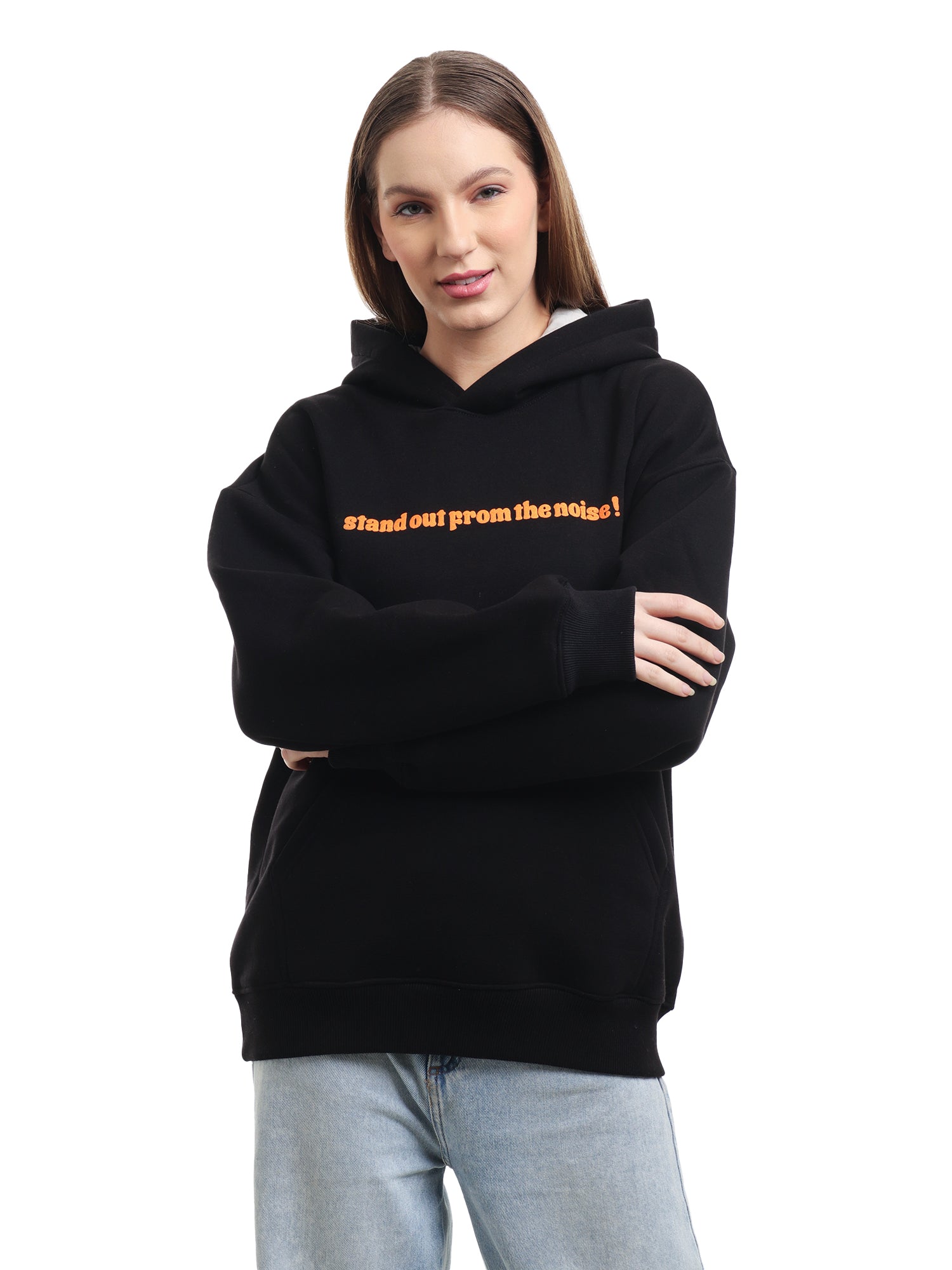 Stand Out from The Noise! - Cozy Cotton Oversized Winter Wear Hoodie