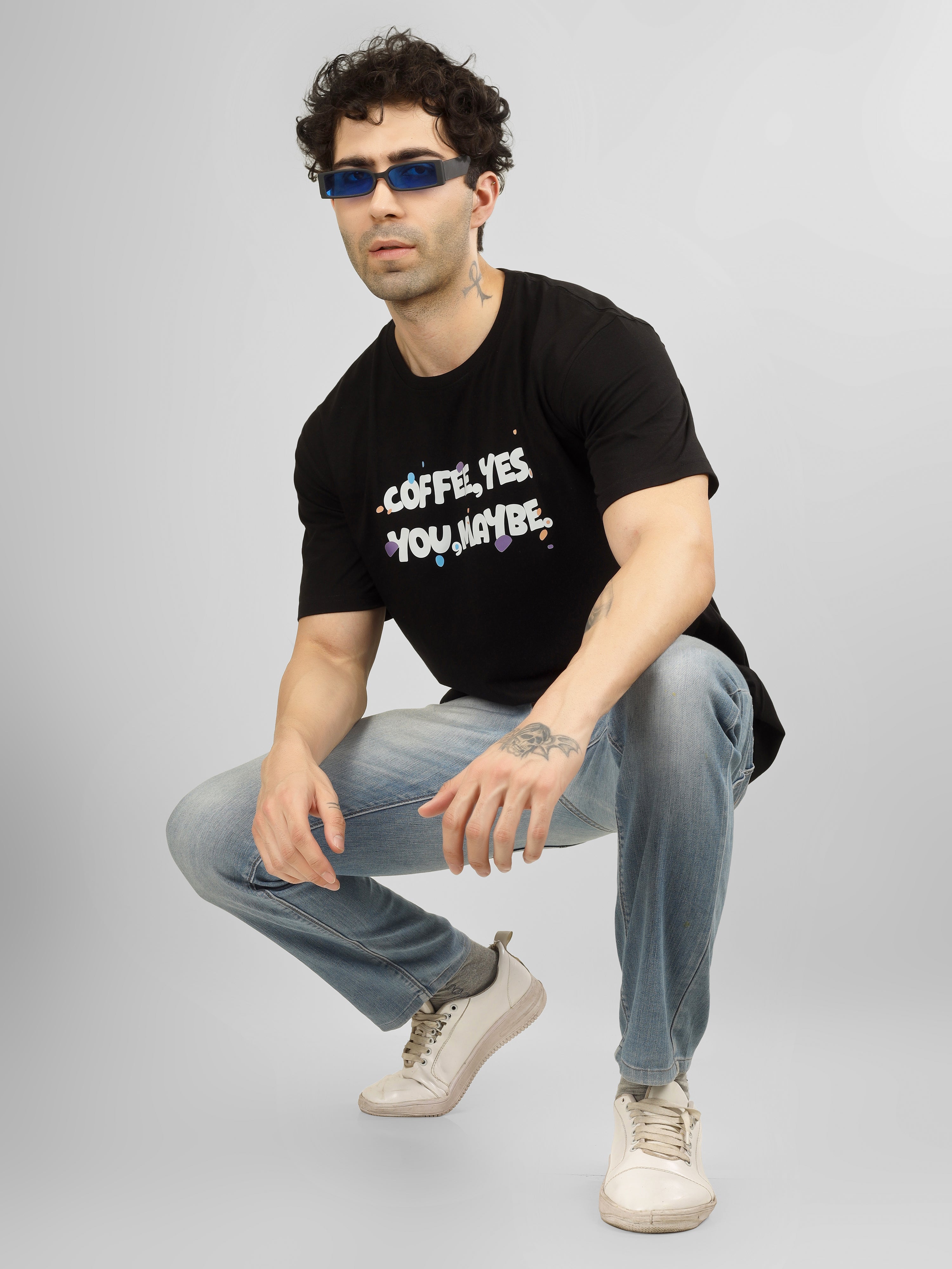 Morning Mood Series | Bold Coffee Graphic Oversized Streetwear Tee