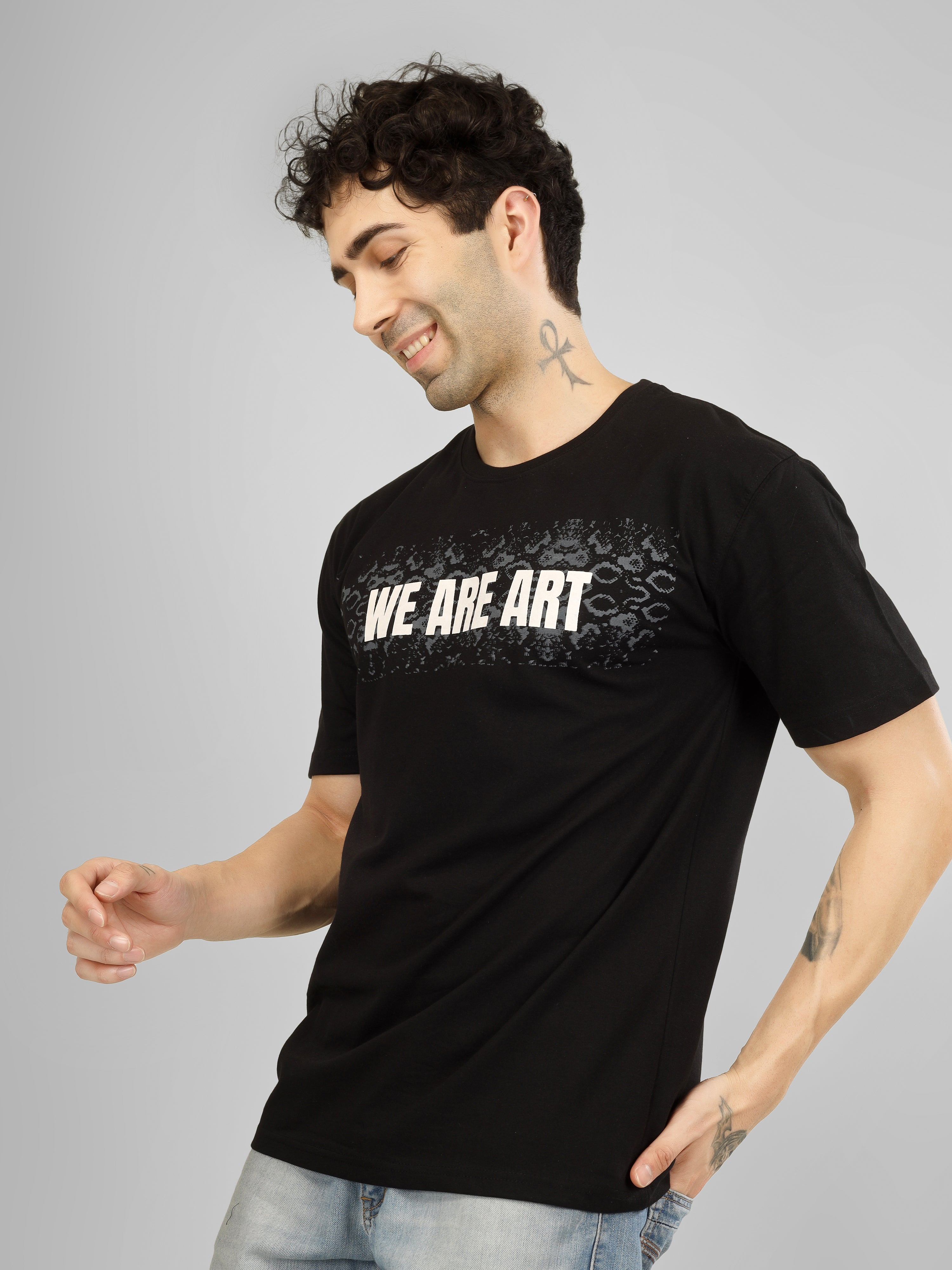 WE ARE ART Unisex Oversized Cotton T-Shirt | Artistic Streetwear