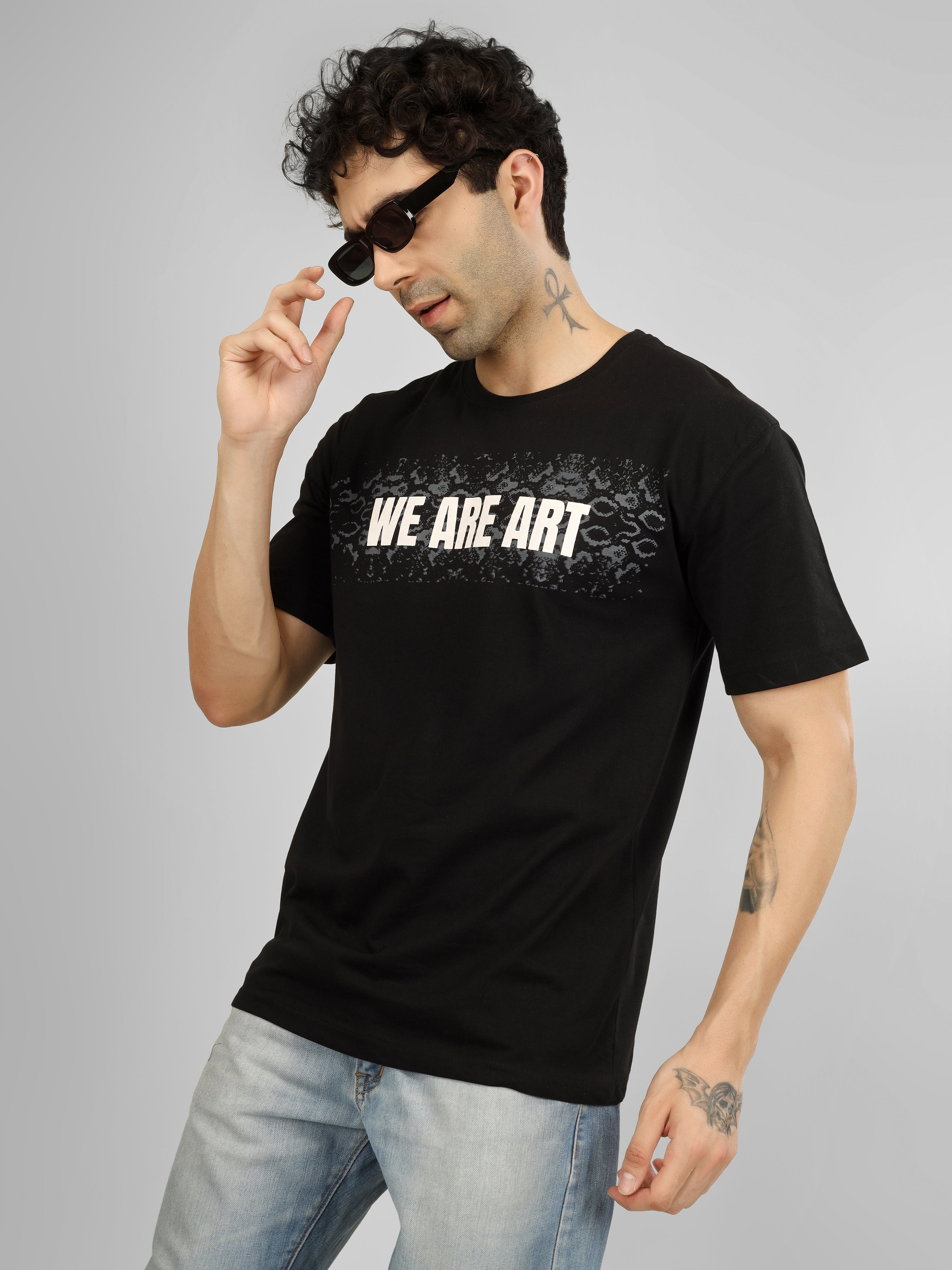 WE ARE ART Unisex Oversized Cotton T-Shirt | Artistic Streetwear