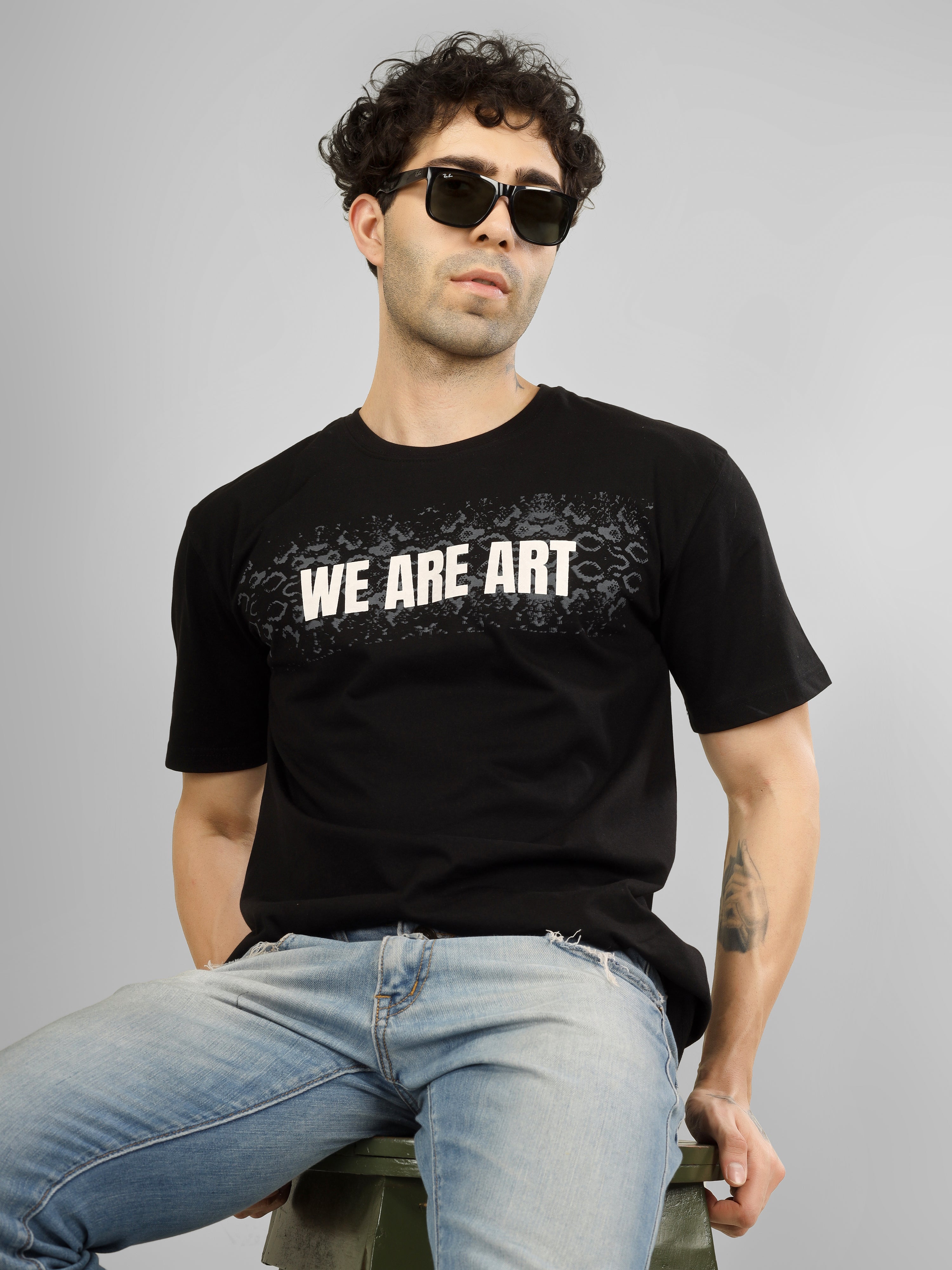 WE ARE ART Unisex Oversized Cotton T-Shirt | Artistic Streetwear