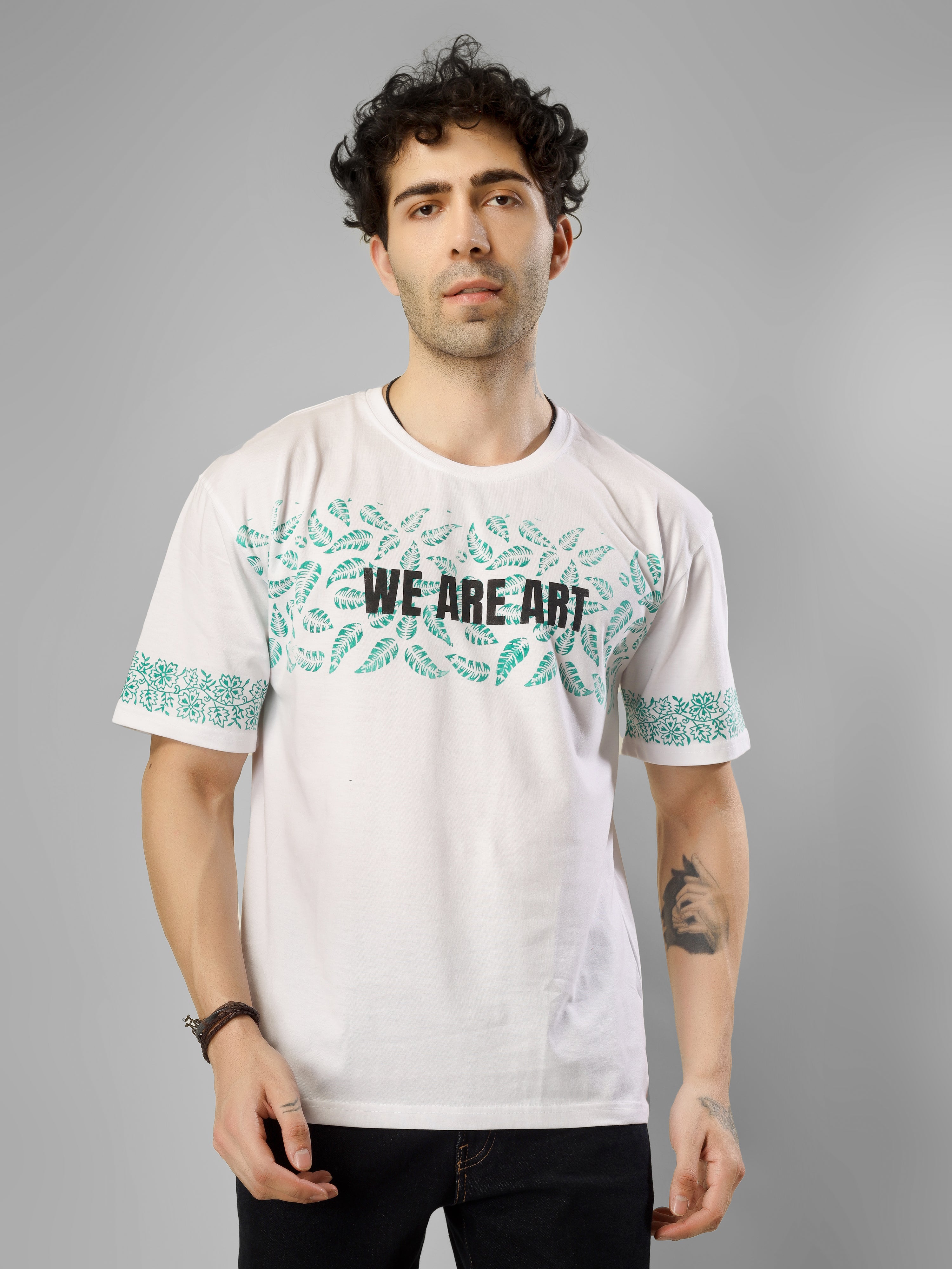Roots & Expression | “We Are Art” Edition Hand Block Printed Streetwear Tee