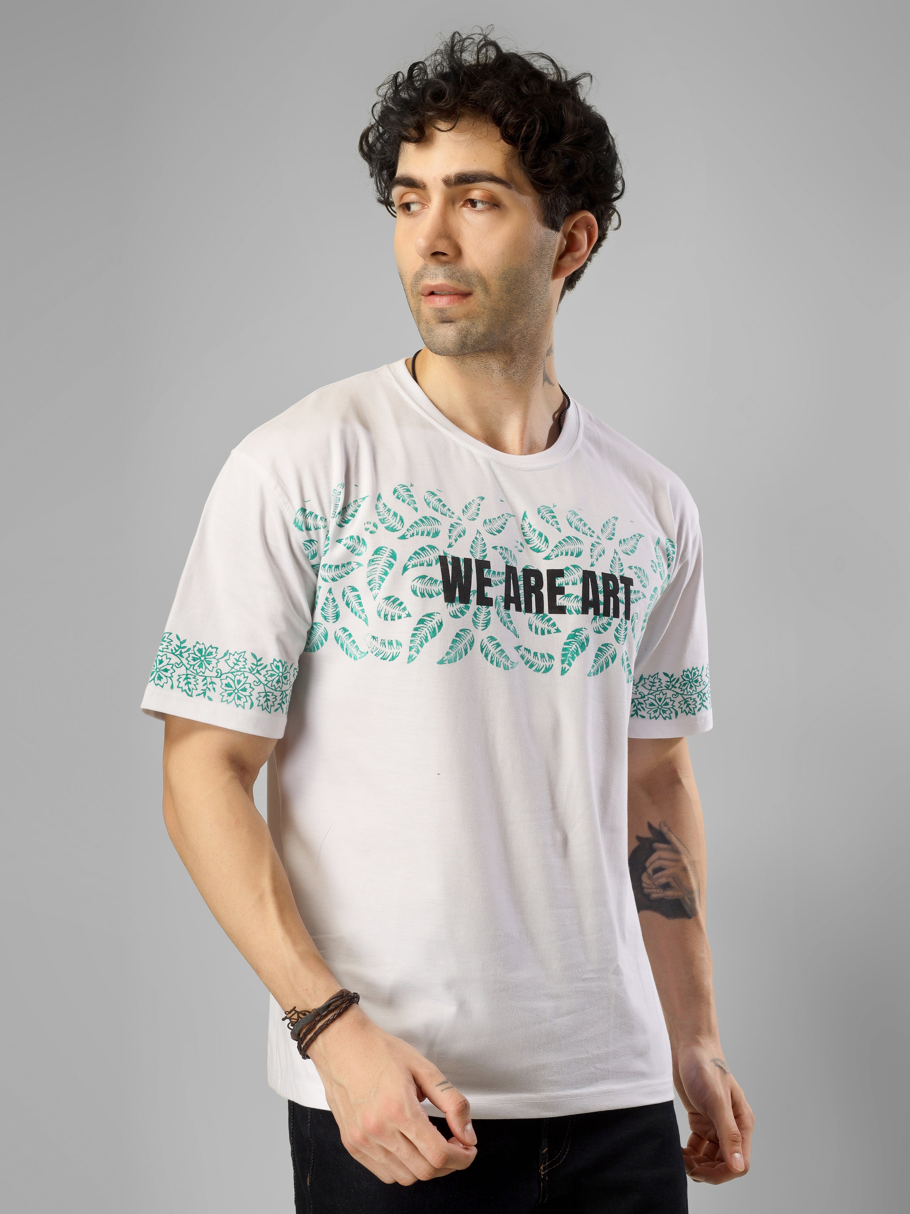 Roots & Expression | “We Are Art” Edition Hand Block Printed Streetwear Tee