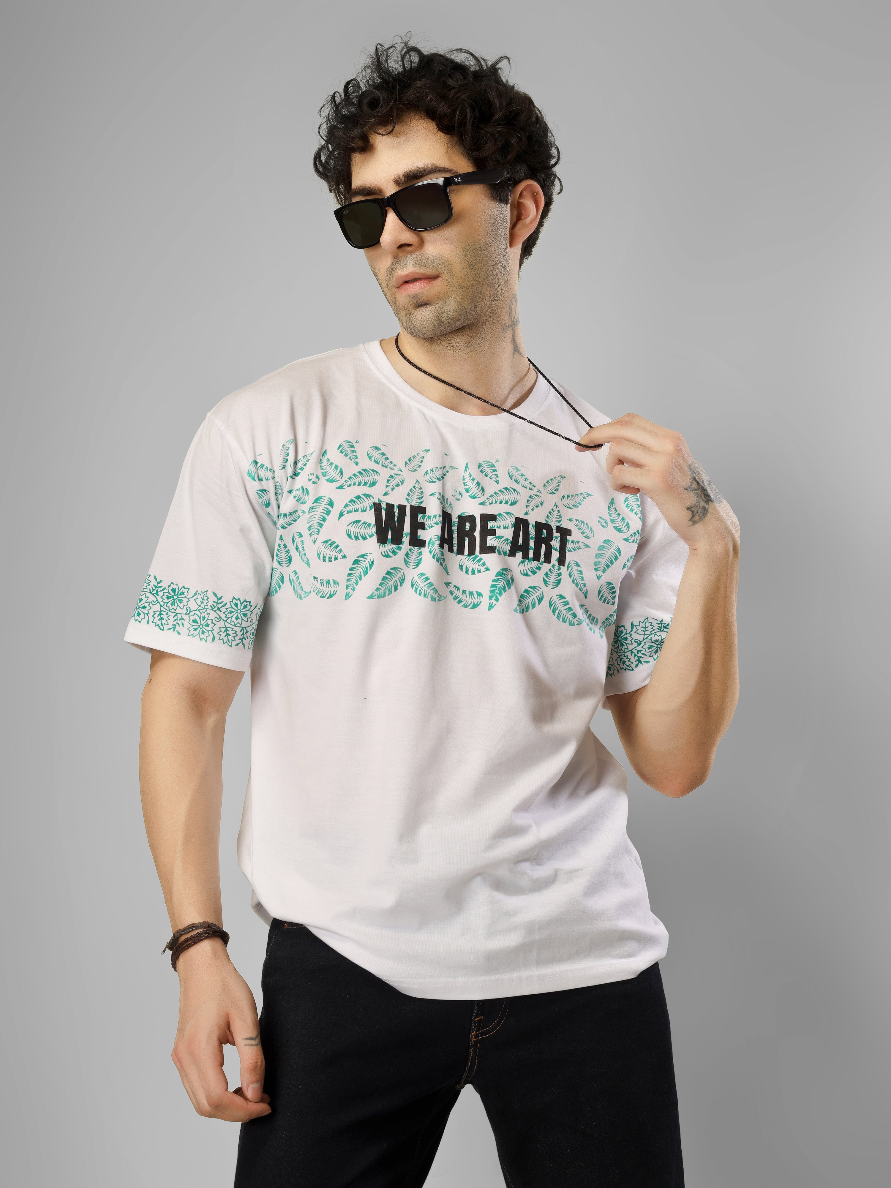 Roots & Expression | “We Are Art” Edition Hand Block Printed Streetwear Tee