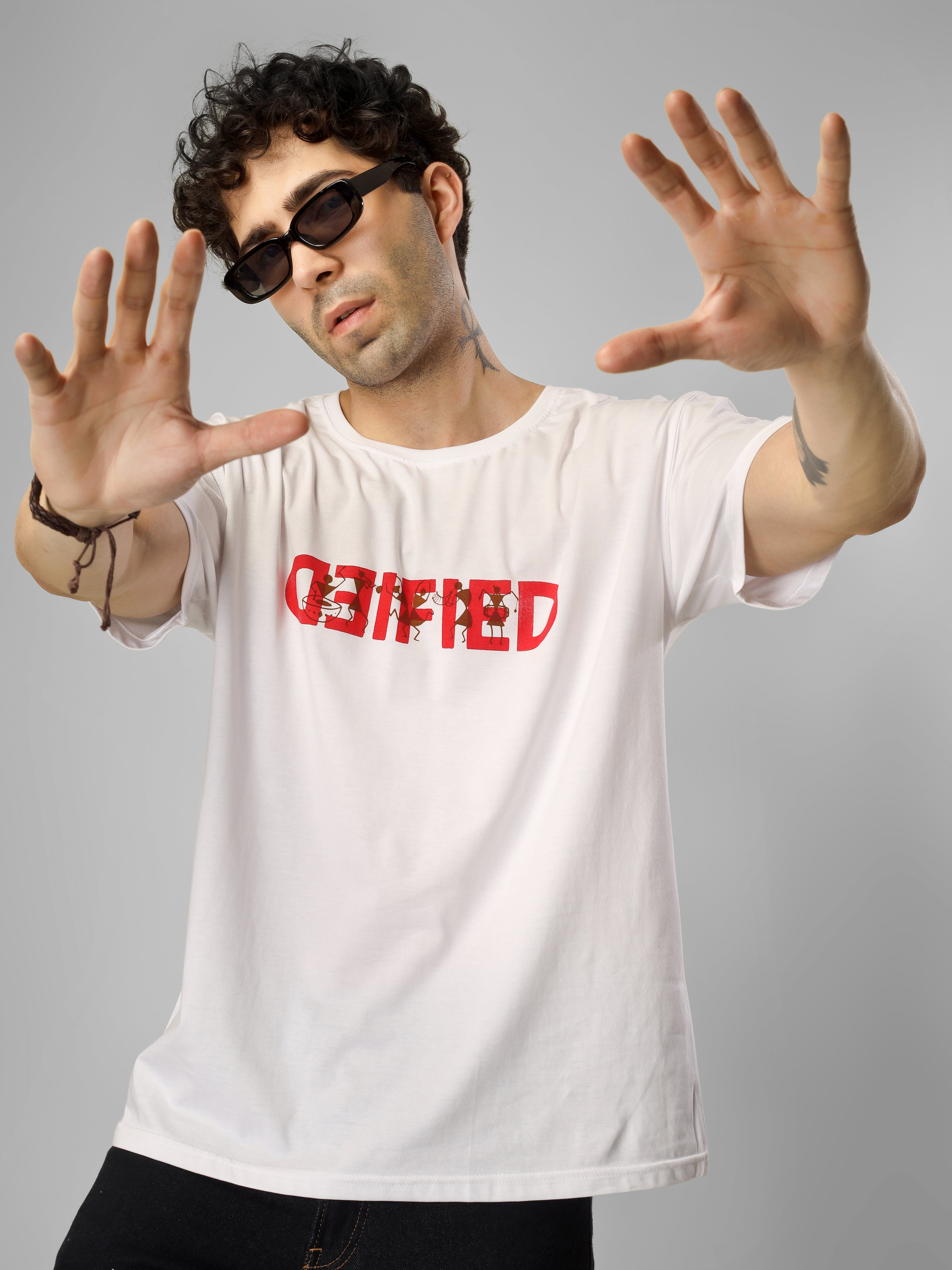 The Warli Art Chronicles | Limited Edition Oversized Cotton Streetwear T-Shirt